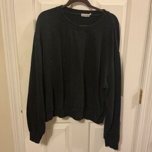 Good American encrusted black sweatshirt